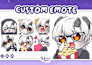 create custom vtuber chibi for twitch emotes or sub badges